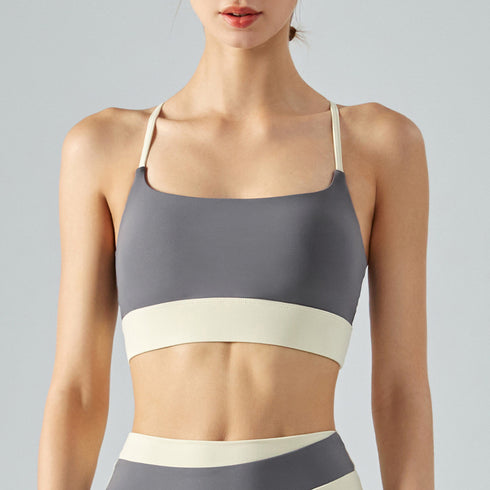 Women's Running Padded Bra Back Criss Cross Bra