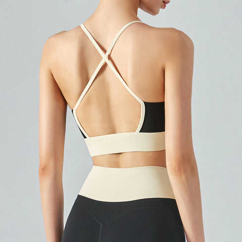 Women's Running Padded Bra Back Criss Cross Bra