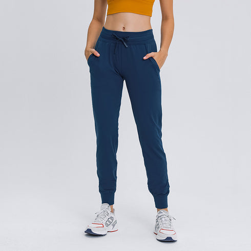 Women's Running Quick Dry High Waist Pants with Pockets