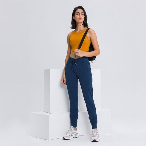 Women's Running Quick Dry High Waist Pants with Pockets