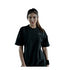 Women's Running Round Neck T-shirt Capri Sauna Suits
