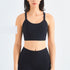 Women's Running Sport Ribbed Fabric Crop Tank Top
