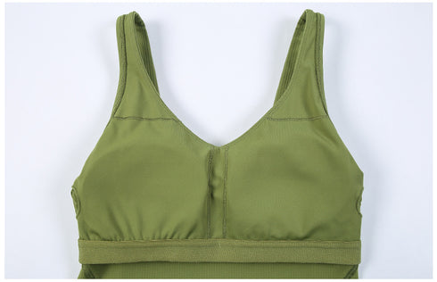 Women's Running Sport Stretchy Tank with Bra Pads