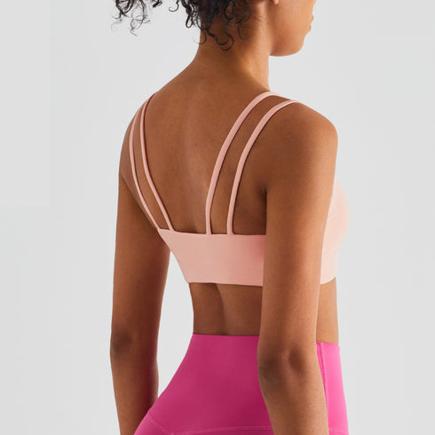 Women's Running Sport Yoga Gym Bras with Straps
