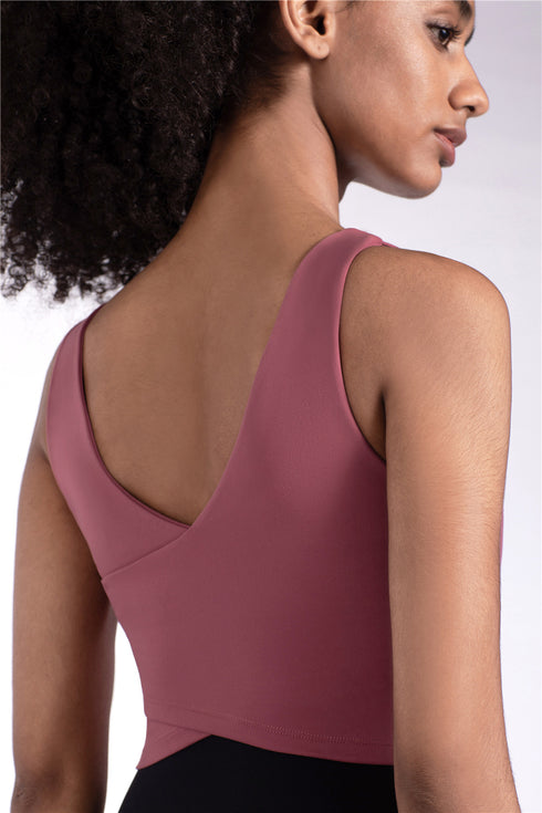 Women's Running Sports Bra Crisscross Back Workout Tops