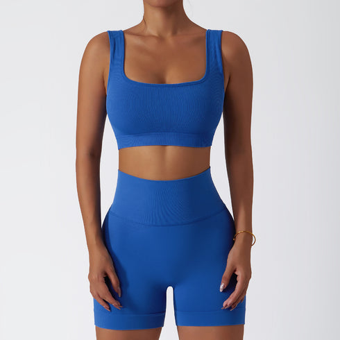 Women's Running Sports Bra High Waist Shorts Yoga Suits