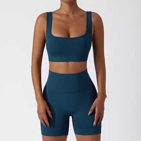 Women's Running Sports Bra High Waist Shorts Yoga Suits