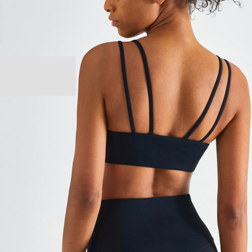 Women's Running Sports Double Shoulder Straps Naked Feeling Bra