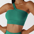 Women's Running Sports One Shoulder Yoga Vest Bra Tank