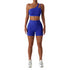 Women's Running Sports One Shoulder Yoga Vest Pant Suits