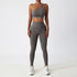 Women's Running Sports One Shoulder Yoga Vest Pant Suits