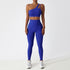 Women's Running Sports One Shoulder Yoga Vest Pant Suits
