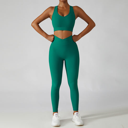 Women's Running Sports Quick Dry Bra Pants Yoga Suits