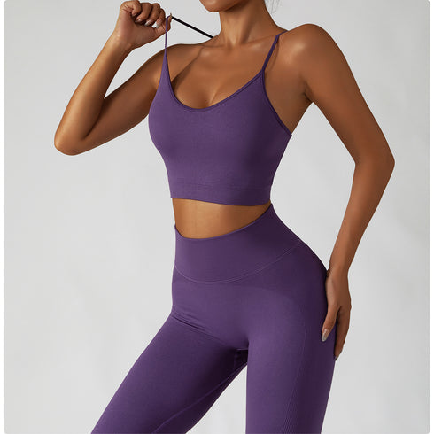 Women's Running Suits with Straps Yoga Activewear Sets