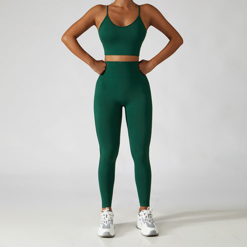 Women's Running Suits with Straps Yoga Activewear Sets