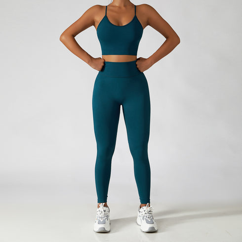 Women's Running Suits with Straps Yoga Activewear Sets