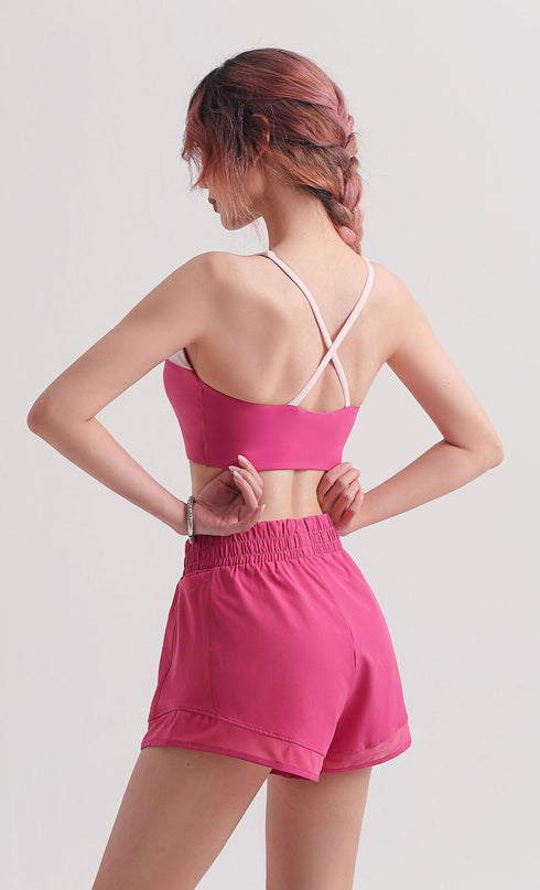 Women's Running Training Criss Cross Back Stylish Bras