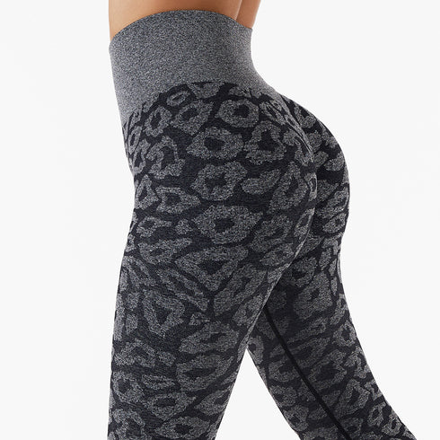 Women's Running Workout Leopard Skinny Yoga Pants