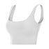 Women's Running Yoga Crop Tank Removable Bra Pads
