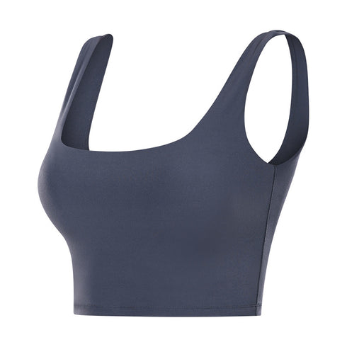 Women's Running Yoga Crop Tank Removable Bra Pads