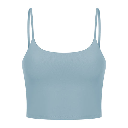 Women's Running Yoga Padded Bra Spaghetti Strap Tank