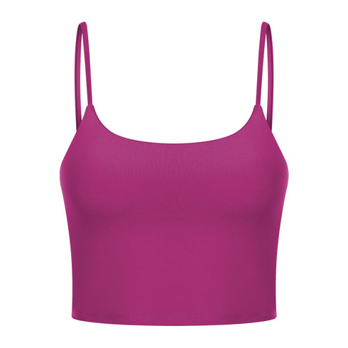Women's Running Yoga Padded Bra Spaghetti Strap Tank