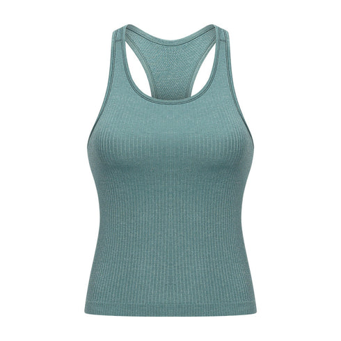 Women's Running Yoga Racerback Tank with Bra Pads