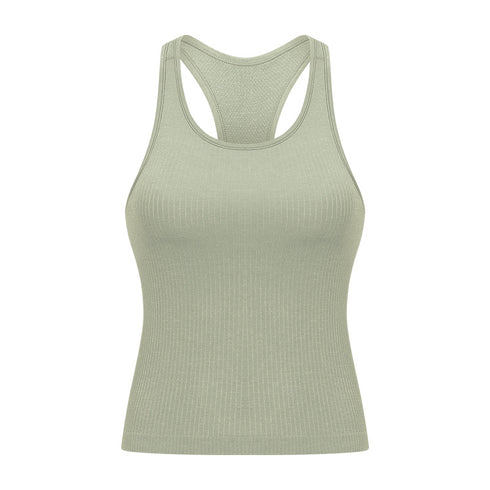Women's Running Yoga Racerback Tank with Bra Pads