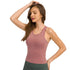 Women's Running Yoga Racerback Tank with Bra Pads