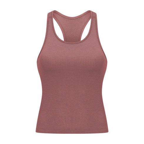 Women's Running Yoga Racerback Tank with Bra Pads