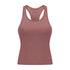Women's Running Yoga Racerback Tank with Bra Pads