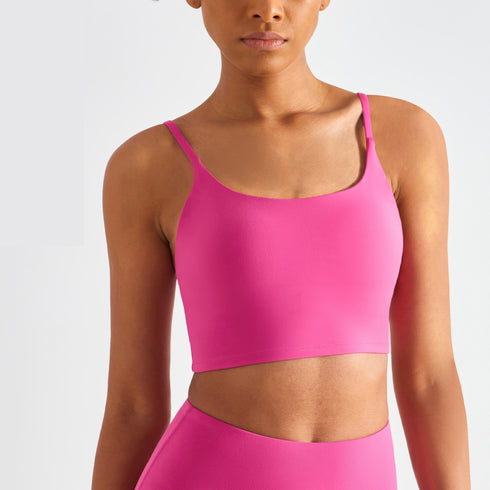 Women's Running Yoga Spaghetti Strap Bra Detachable Bra Pads