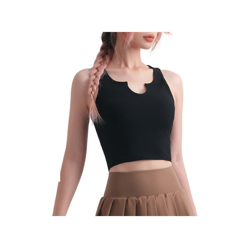 Women's Running Yoga Stylish V-Neck Skinny Crop Tank