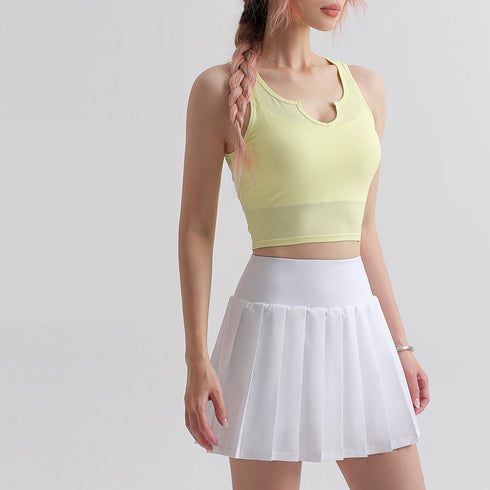 Women's Running Yoga Stylish V-Neck Skinny Crop Tank