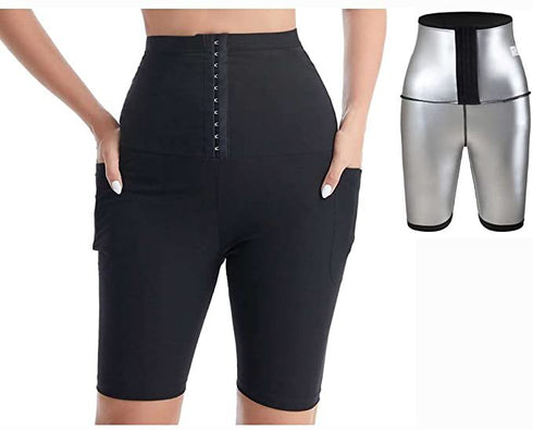 Women's Sauna Tummy Control High Waist Shapewear with Pocket