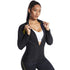 Women's Sauna Workout Body Shaper Zipper Long Sleeve Tops