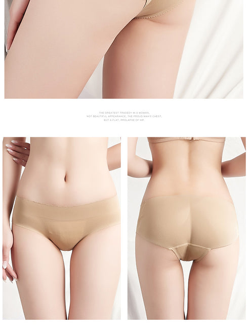 Women's Seamless Fake Butt Hip Pads Lift Hips Underwear