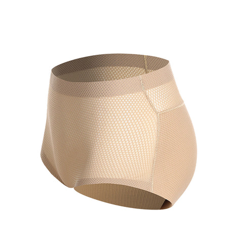 Women’s Seamless Mid Waist Lift the Hips Brief Panties