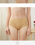 Women's Seamless Mid Waisted Panties Hip Pads Underwear