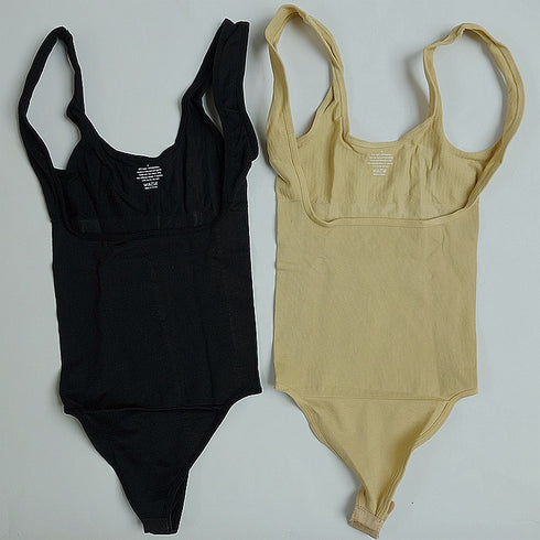 Women's Seamless Shapewear Open Bust Thong Bodysuit