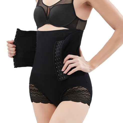 Women's Seamless Tummy Control Lace Waist Shaper Shapewear