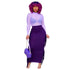 Women's See-through Gauze Blouse Skirt Two Piece Outfits Set