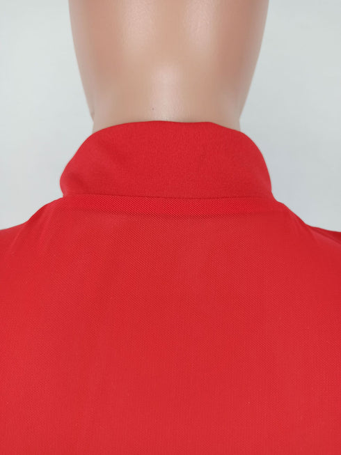 Women's See-through Gauze Blouse Skirt Two Piece Outfits Set