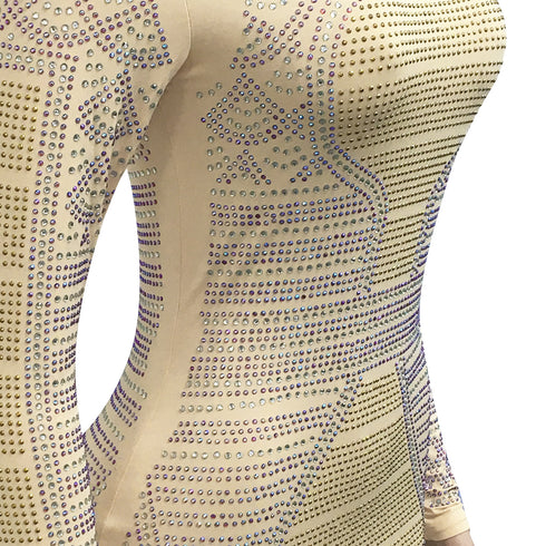 Women's Sequins Long Sleeve Bodycon Cocktail Dresses