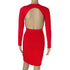 Women's Sexy Deep V Long Sleeve Backless Dresses