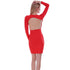 Women's Sexy Deep V Long Sleeve Backless Dresses