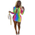 Women's Sexy Hollowed-out Rainbow Print Dresses