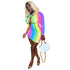 Women's Sexy Hollowed-out Rainbow Print Dresses