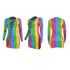 Women's Sexy Hollowed-out Rainbow Print Dresses