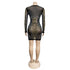 Women's Sexy Long Sleeve Bodycon Nightclub Dress